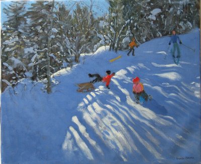Caduta dalla slitta, Morzine da Andrew Macara